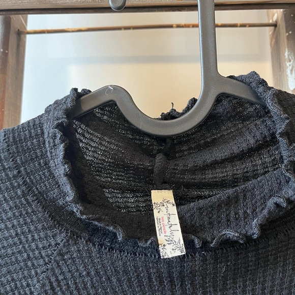 FREE PEOPLE | Make It Easy Thermal Turtleneck | Black - Picture 8 of 9